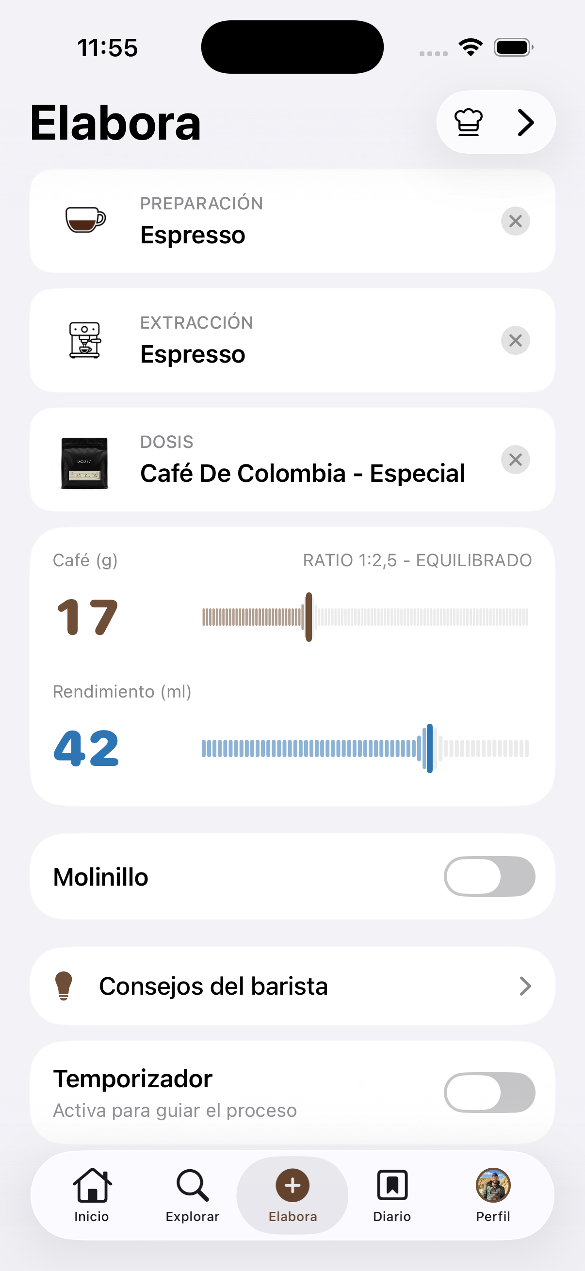 Planifica tu elaboración con método, café y cantidad