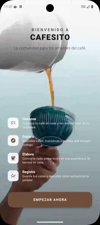 Pantalla de descarga de la app
