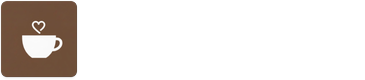 Logotipo horizontal Cafesito en modo noche