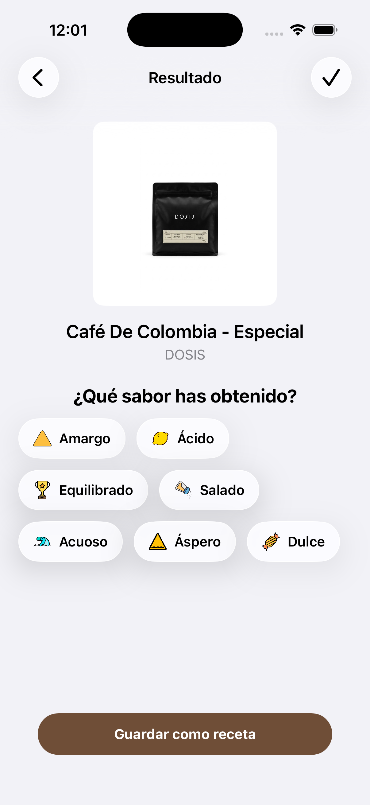 Registra el resultado de cada elaboración