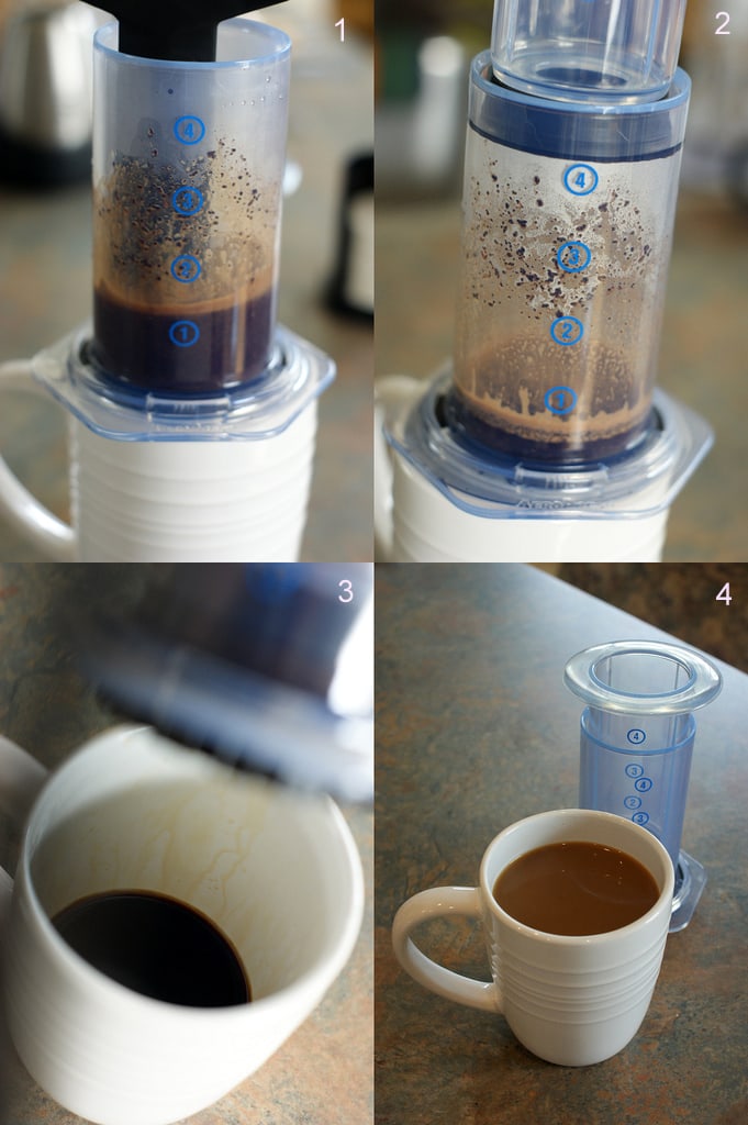 AeroPress preparando café